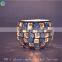 glass mosaic antique candlestick holders