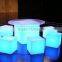 Energy Colorful rechargeable Fashion LEDfurniture plastic lighting bedroom cube chair/table