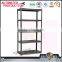 China supply metal storage rack steel display rack 5 layer bananer black metal rack