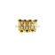 2-5/8" Safety Hasp with Loose Staple Brass Plated, Door Hasp, Steel Hasp Staple Set