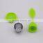 Colorful Leaf Shape Silicone Tea Infuser With Stainless Steel