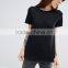 Promotional Cheap Women Blank Black 100% Cotton Custom Plain T Shirt