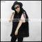 Wholesale Hot Sale Black Faux Mink Fur Vest V-neckline Open Front