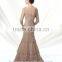 cream stack-up long sleeve deep v neck mother bridal wedding coats