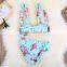 Girl Hot Biniki Flowers Swimsuit Baby Boutique Clothing Open Girl Full Photo