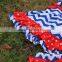 2015 Chevron Baby Girls Swing Top Set July 4th Swing Outfits With Matching Necklace and Bow Set