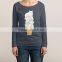 Popular and soft custom print woman cheap t shirt manufacturing