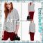 Latest Arrival Ladies Stylish Style 3/4 Sleeve Black White Stripe Knit Cotton O Neck Tee Shirts