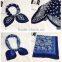 Wholesale fashion customized printing square silk scarf