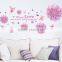 Angle Flowers Removable Wall Decor Art Home Decal Mural Room Sticker Paper