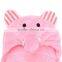 lovely animal design baby hooded bathrobe