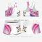 Pink youth girls private label fitness custom logo sport dance wear