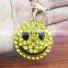 metal emoji car keychain