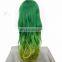 Styler Brand cheap curly half wig synthetic cosplay long dark green custom cosplay wigs