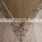 Graceful Beaded Lace Mermaid V Back Wedding Dress Chapel Train