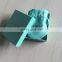 Hot! Free Risk New Fashion Beautiful Custom Printing Silver Brand Blue Jewelry Box With Bag