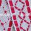 Fashionable polyester lace trim crochet red satin ribbon