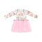 New Arrival Ostrich And Plant Lovely Girls Dress Accessary Baby Girl Clothes For Party Wear
