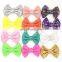 4 Inch/3 Inch DIY headbands babies accessories 38 colors sequin fabric baby girls kids hair bows without clip