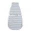 100% Organic Cotton Knitted Yarn Dyed Stripe Sleep Bag Baby With Seat Belt Hole