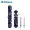 TUV certified waterproof power PV DC solar connector cable connection