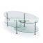 high quality dining table clear round tempered glass table top