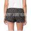 hot sell ruffled hem slip-on design shorts fashion women shorts /girls print shorts /plus size womnen shorts 2015