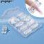10 Sizes 500pcs Natural Color French Acrylic Europe Style Half Cover False Nails Tips for Nail Salons or DIY at home
