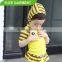 China high quality children swim suit for girls with cap
