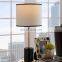 34cm Fabric Shade Table Lamp Simple Design Table Lamps with White Fabric Shade