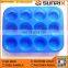 High Quality 12 Cup Tray Nonstick Silicone Cake Mold