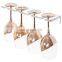 Space-saving Stemware Wall Storage Rack Clear Acrylic Champagne Flutes Holder