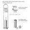 High quality single standing stainless steel household toilet brush and roll paper holder toilet cleaning accessories