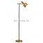 High Quality retro minimalist Metal Copper/Black Hotel Room Floor Lamp for Home Living Room Floor Lamps