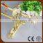 Extendable effection metal curtain pole with gold finished