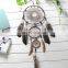 Macrame Wall Hanging Sun Catcher Eagle Head Woven Bead Big White 3 Rings Dream Catcher Huge