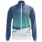 Custom Sublimation Jacket of Snowfield Pattern with White Zipper
