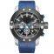 Best selling stainless steel Genuine Leather Chronograph Watch High Quality Customized Wrist Watch For Men