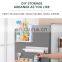 Wholesale Wall Mounted Magnetic Refrigerator Shelf Strong Self-adhesive Black Fridge Side Spice Rack 2 Tiers Kitchen Organizer
