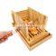Bread Slicer Cutting Guide Organic Bamboo Bread Cutter With Knife For Homemade Bread