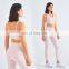 Two Piece Adjustable Bra Sets  Yoga Women Recyclable Workout High Waist Leggings