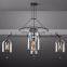 Custom Modern Luxury Creative Villa Living Room chandelier Pendant Light Dining Room Bar Fulcrum Collection All Copper Glass Cha