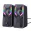 Colorful Led Light 3.5mm Jack Audio Usb Interface 10w Power Supply Computer Wired Wireless Gaming Speaker