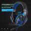 Comfort Tanned Leather 3.5mm 2.2m Cable RGB LED Light Gaming Headset Earphone Wired Super Bass Stereo Headphones