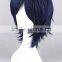 High Quality 35cm Short Straight Shugo Chara Wig Yoru Dark Blue Synthetic Anime Wig Cosplay Costume Hair Wig Party Wig