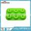 Flower shape 6 hole cake silicone mold