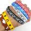 High Quality Event Logo Printed Rubber Bracelets Soft Customised Silicone Wristband for Gifts