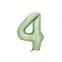 40 Inch Popular New Products Olive Green Large Balloon Big Number 0-9 Aluminum Foil Balloon Party Supplies Decorations