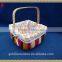 1 PC WOODCHIP BASNKET
