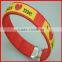 Fashion slogan good luck silicone bracelet
